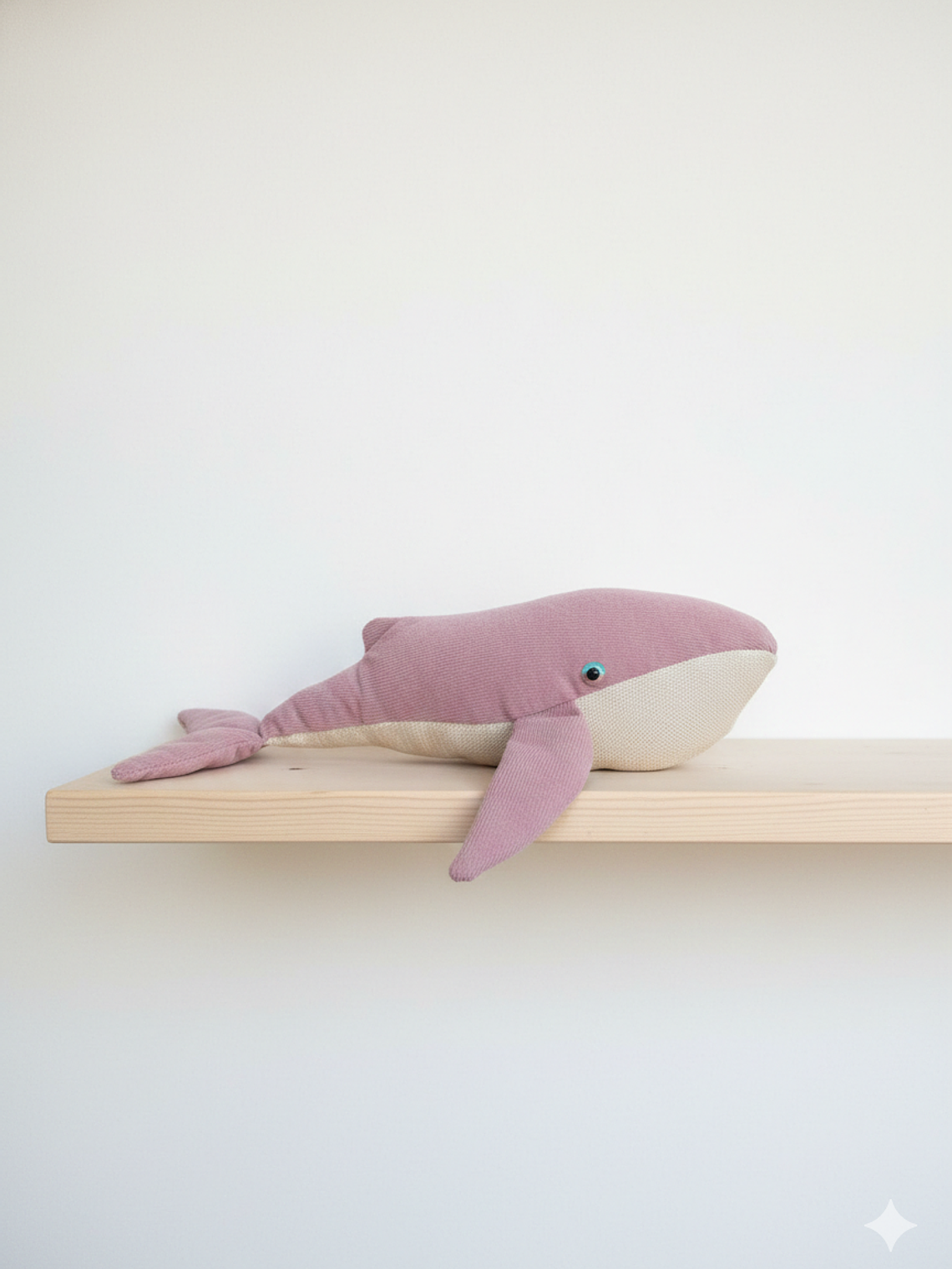 Peluche Ballena azul “S” - Rosa palo  1