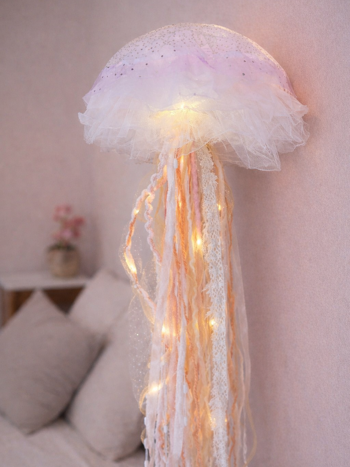 Lámpara medusa “m” - Damasco  1