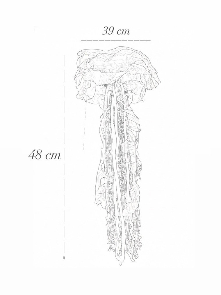 Lámpara medusa “m” - Rosa 2