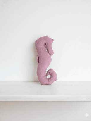 Peluche caballo de mar - rosa palo