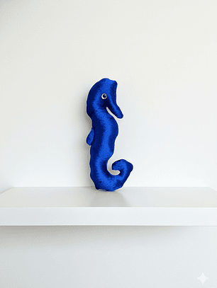 Peluche caballo de mar - Azul
