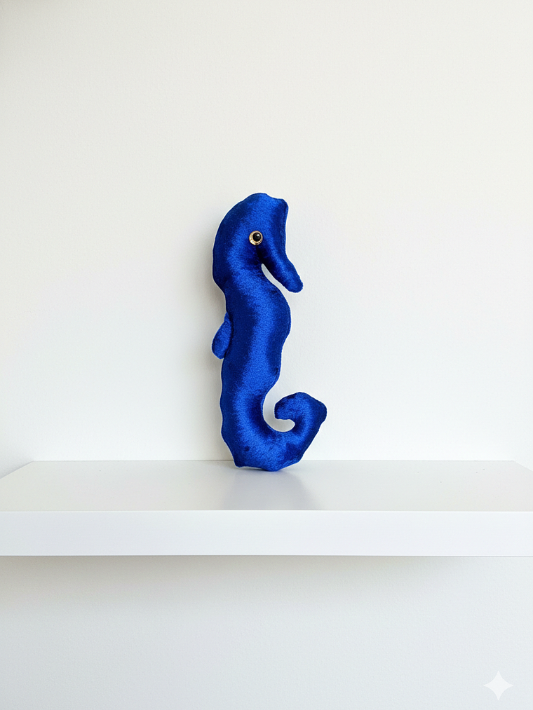 Peluche caballo de mar - Azul 1