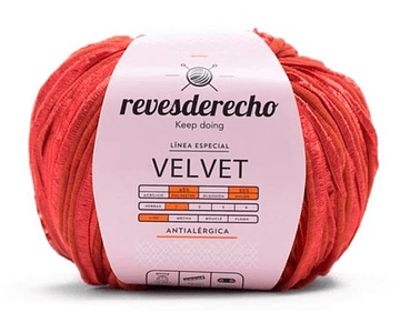 Velvet 50 grs. Rojo N° 04