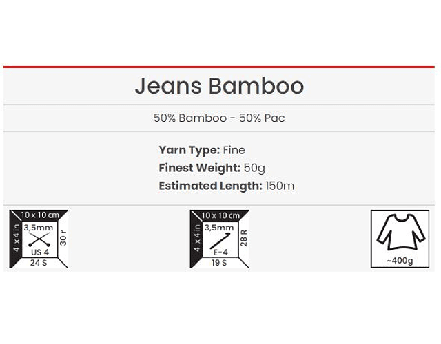 Jeans Bamboo N° 107 Mostaza 50 grs. 