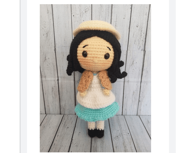 Kit Amigurumi básico de Diana, diseño de Made With Love Crochet 