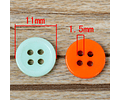 Botones de Resina 11 mm Color Amarillo
