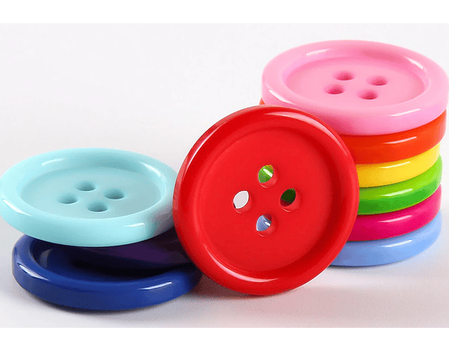 Botones de Resina 21 mm Color Morado