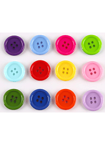 Botones de Resina 18 mm Color Naranjo