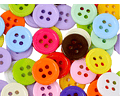 Botones de Resina 18 mm Color Naranjo