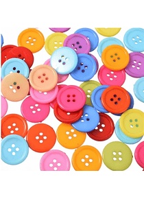Botones de Resina 15 mm Color Rosado