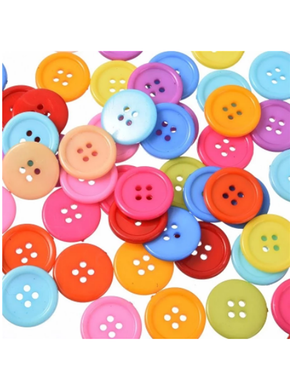 Botones de Resina 15 mm Color Fucsia