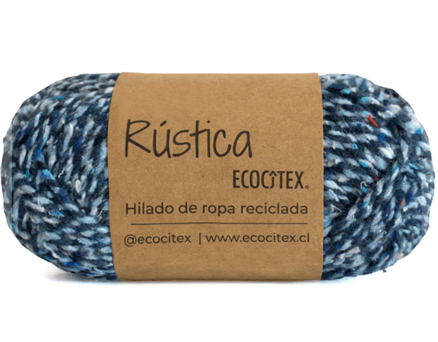 Lana textil Rústica 100 grs. Ecocitex