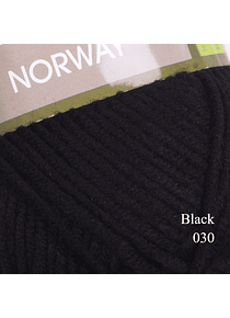 Norway 100 grs grosor Bulky YarnArt - Black 030