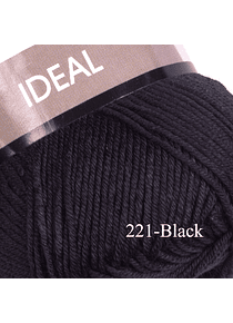 Ideal YarnArt  100% Algodón 50 grs.  - 221 Black