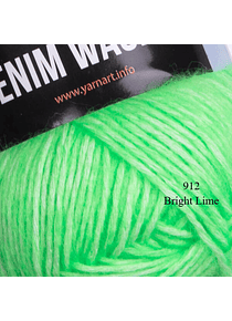 Denim Washed Melange YarnArt 50 grs. - 912 Bright Lime