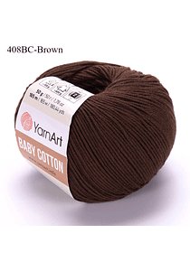 Baby Cotton 50 grs YarnArt  - 408 Brown