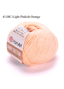 Baby Cotton 50 grs YarnArt  - 411 Light Pinkish Orange
