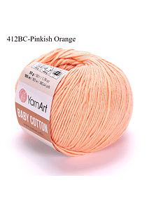 Baby Cotton 50 grs YarnArt  - 412 Pinkish Orange