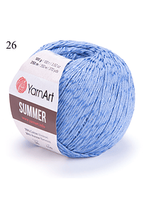 Summer YarnArt 100 grs. Algodón mercerizado y viscosa - 26 Blue