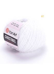 Christmas Sparkly YarnArt  50 grs - 02 White