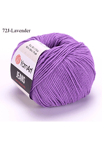 Ovillo Jeans 50 grs. YarnArt Colores del 56 al 96 - 72 Lavender