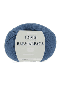 Baby Alpaca 100%  LANG YARN  50 grs. - 110 Azul Acero