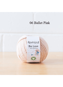 Bio Love Algodón Orgánico 50 gr. Rosarios4 Kids Collection  - 06 Ballet Pink