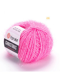 Christmas Sparkly YarnArt  50 grs - 08 Pink