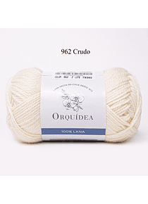 100% lana de 100 grs. colores Orquídea - 962 Crudo