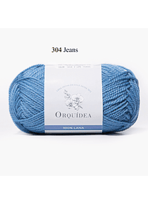 100% lana de 100 grs. colores Orquídea - 304 Jeans