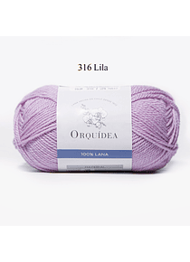 100% lana de 100 grs. colores Orquídea - 316 Lila