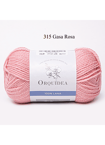 100% lana de 100 grs. colores Orquídea - 315 Gasa Rosa