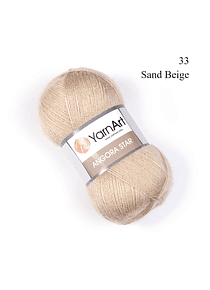 Angora Star 100 grs. 500 mts. - 33 Sand Beige