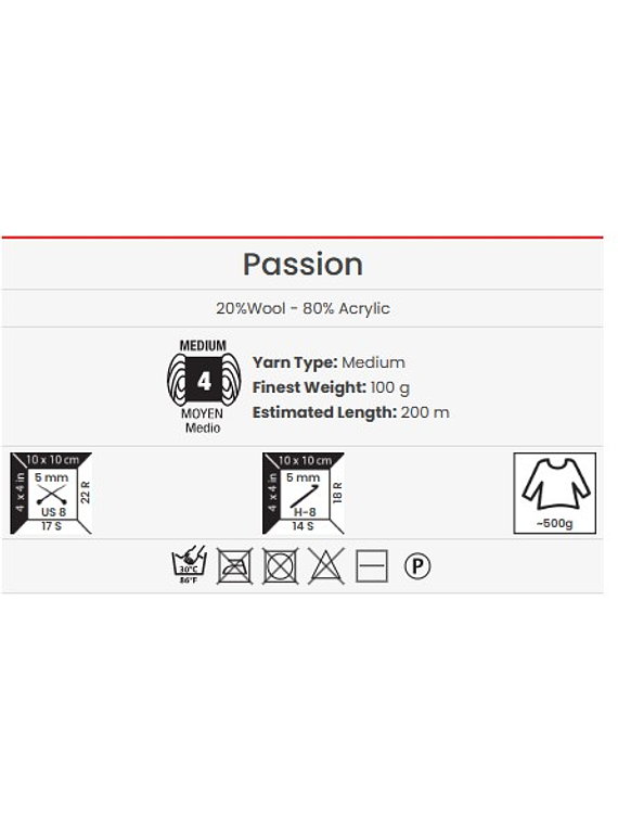 Passion YarnArt matizado 100 grs