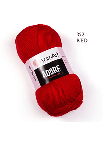 Adore Anti-peeling  YarnArt 100 grs  280 mts - 352 Red