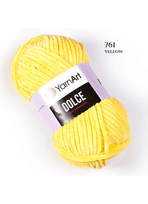 Dolce Velvet YarnArt 100 grs. - 120 mts.  - 761 Yellow