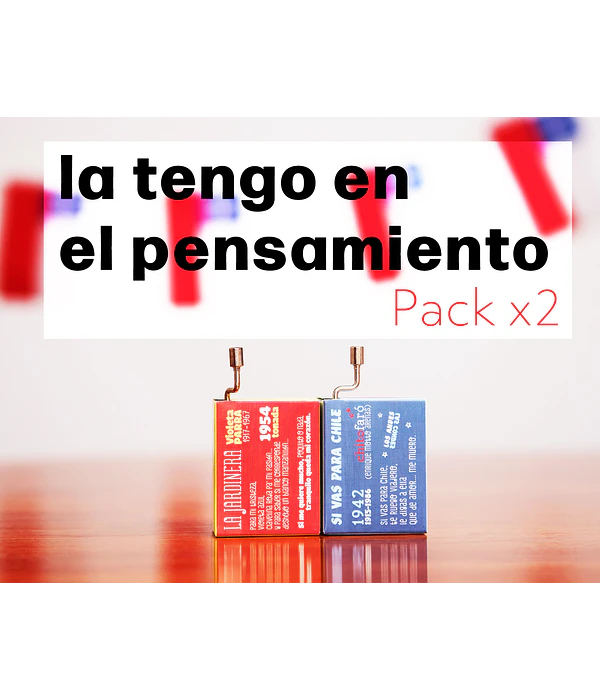 PACK x2 La tengo en el pensamiento