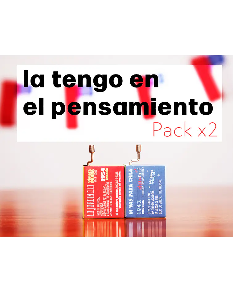 PACK x2 La tengo en el pensamiento