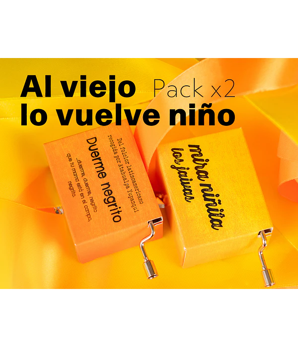 PACK x2 Al viejo lo vuelve niño