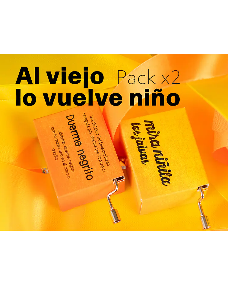 PACK x2 Al viejo lo vuelve niño