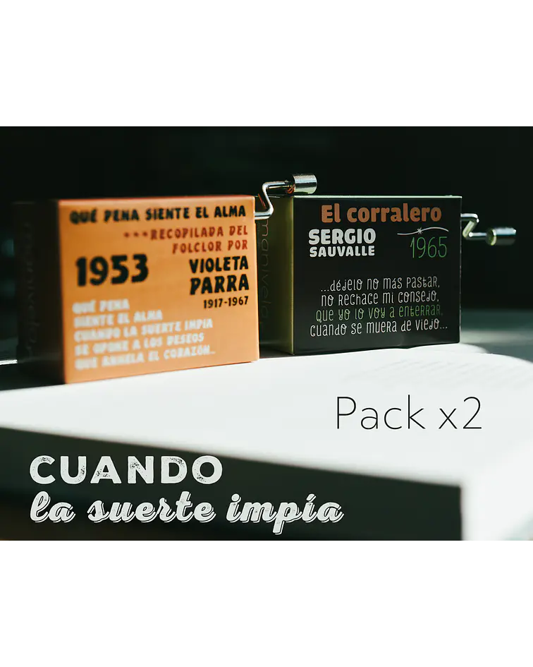 PACK x2 Cuando la suerte impía