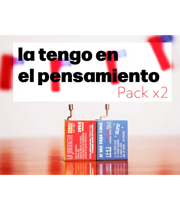 PACK x2 La tengo en el pensamiento