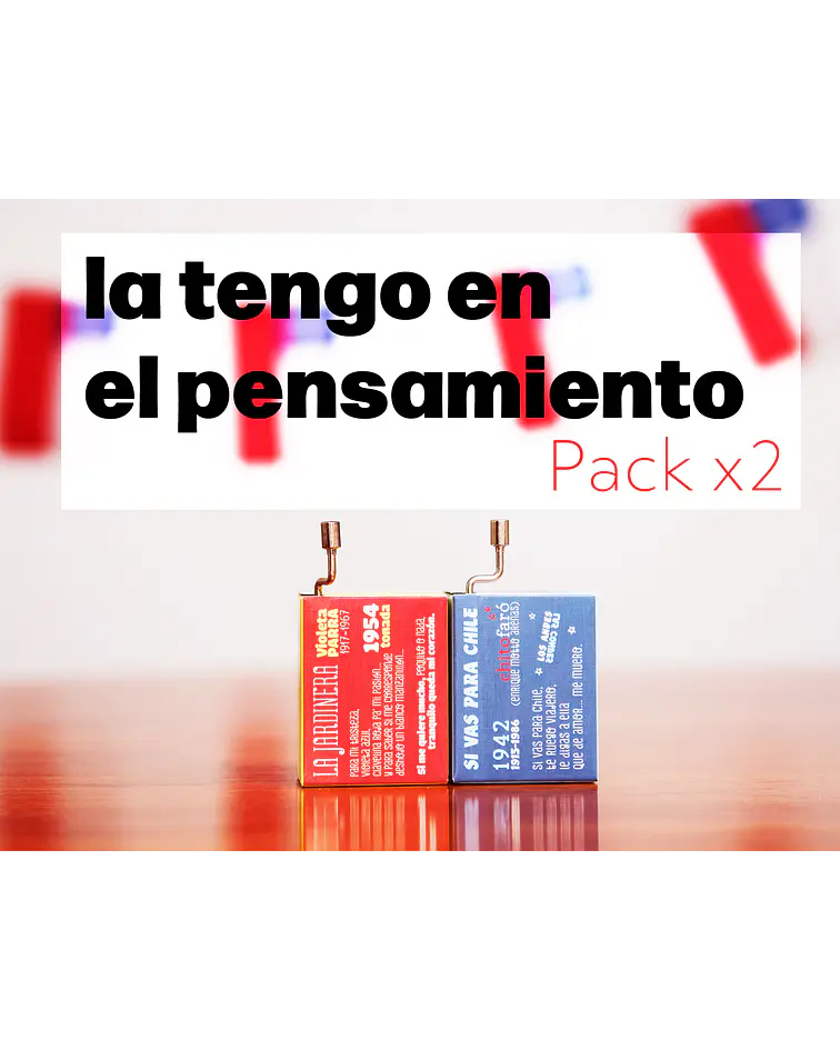 PACK x2 La tengo en el pensamiento