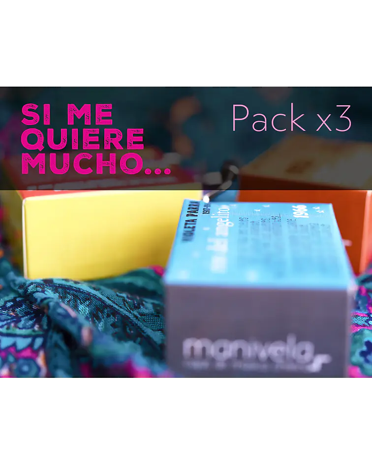 PACK x3 Si me quiere mucho