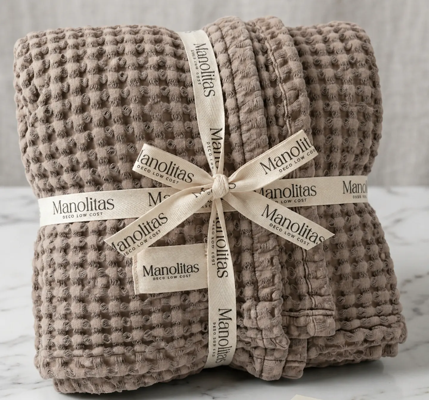 Manta Waffle Taupe 3