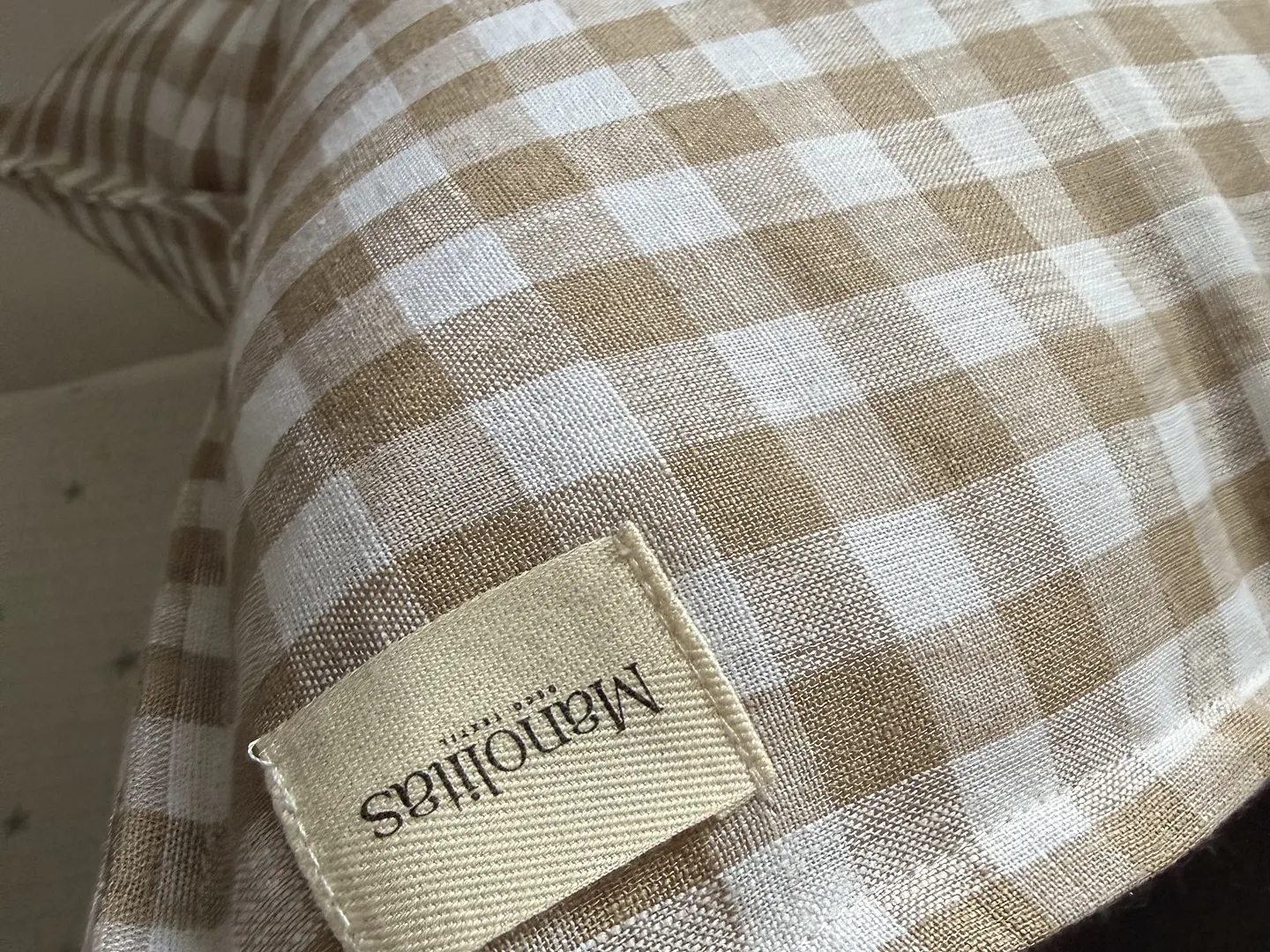 FUNDA DE COJIN 50X50 Checker Taupe  4