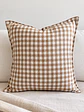 FUNDA DE COJIN 50X50 Checker Taupe  - Miniatura 1