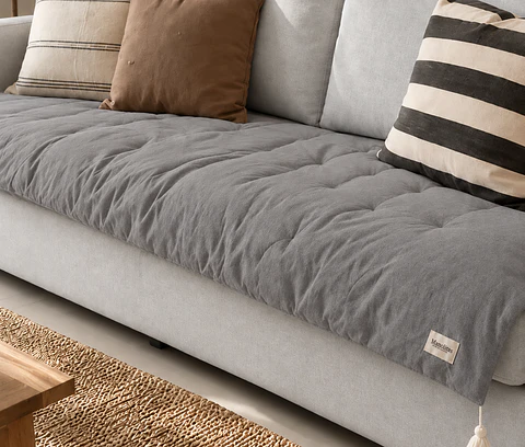 PILLOW SOFA O PIECERA GRIS OSCURO