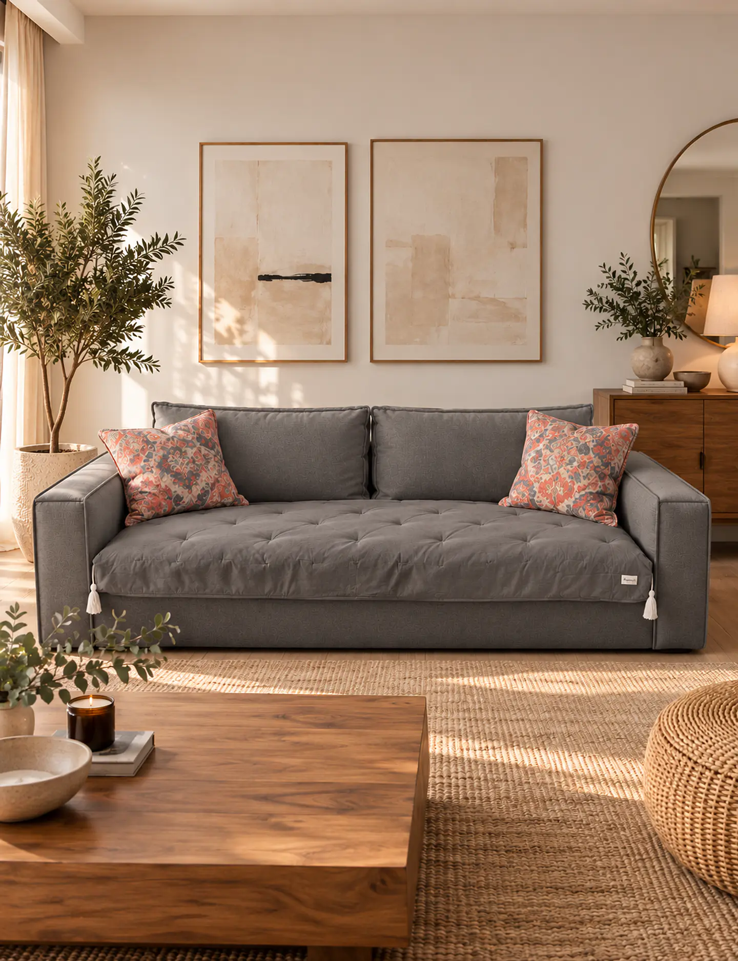 PILLOW SOFA O PIECERA GRIS OSCURO 2