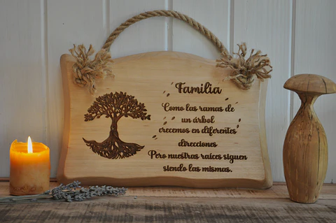 Letreros de madera frases variadas